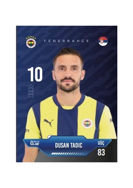 Fenerbahçe - Pulse Futbolcu Kartları 2024/25 - Paket