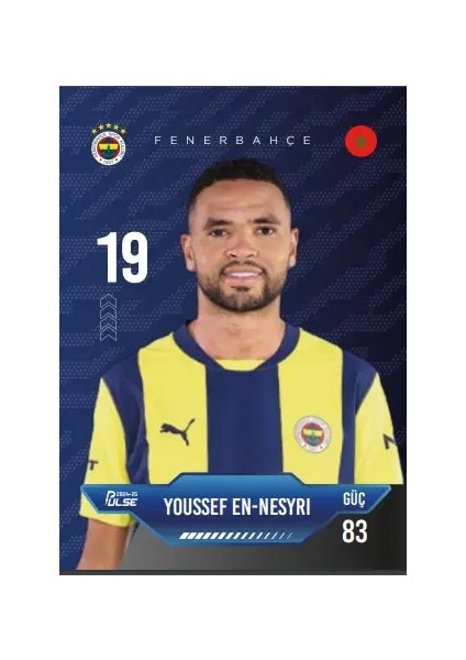 Fenerbahçe - Pulse Futbolcu Kartları 2024/25 - Paket