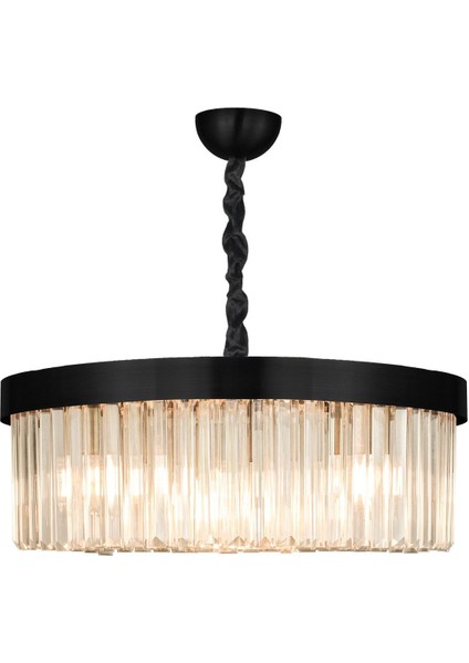 Desina 50'lik Kristal Taşlı Lüks Avize - (Siyah) fırsatları