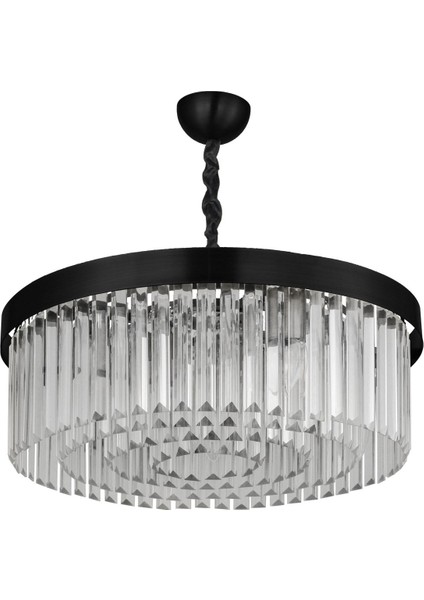 Desina 50'lik Kristal Taşlı Lüks Avize - (Siyah) indirimleri