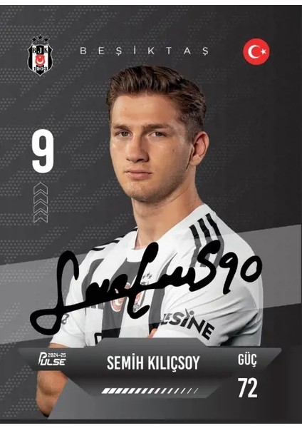 Beşiktaş - Pulse Futbolcu Kartları 2024/25 - Tam Kutu