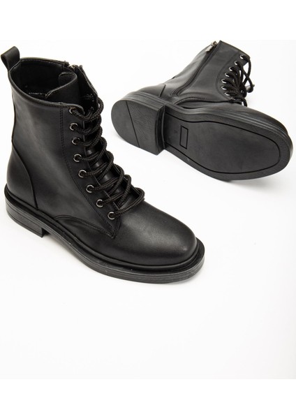 Siyah Bağcıklı Fermuarlı Günlük Kadın Bot fırsatları