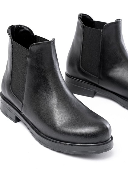 165-230 Siyah Lastikli Günlük Kadın Bot modelleri