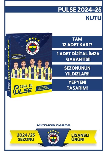 Fenerbahçe - Pulse Futbolcu Kartları 2024/25 - Paket