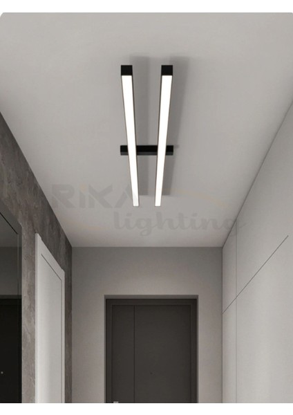 Modern LED Avize - Lineer LED Armatür Lineer Ikili -Linear Naturel Işık