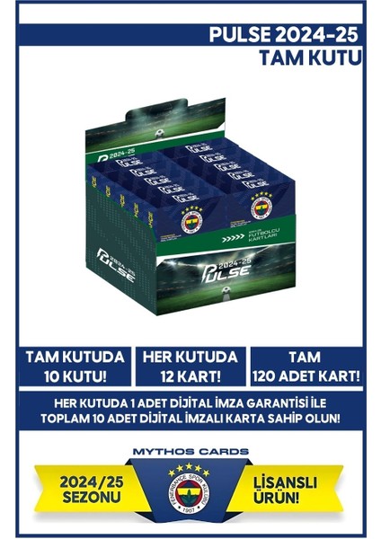 Fenerbahçe - Pulse Futbolcu Kartları 2024/25 - Tam Kutu