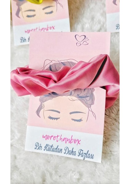 Pembe Emeği Saten Bağlama Tokası