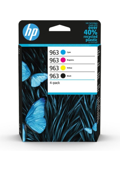 6ZC70AE 963 Cmyk Original Ink Cartridge 4-Pack