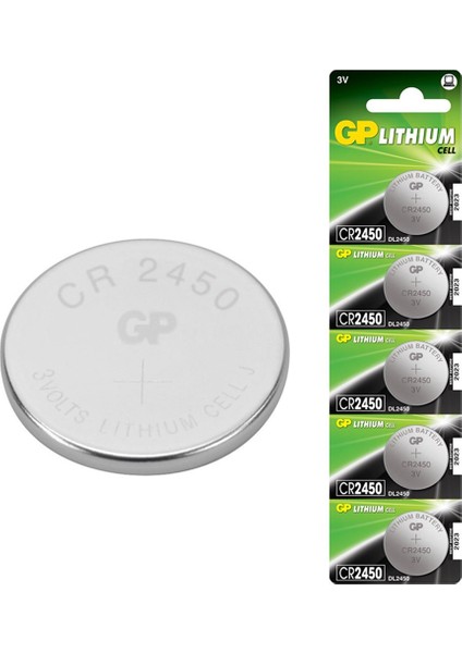CR2450 3 VOLT LİTYUM PİL (5Lİ PAKET)