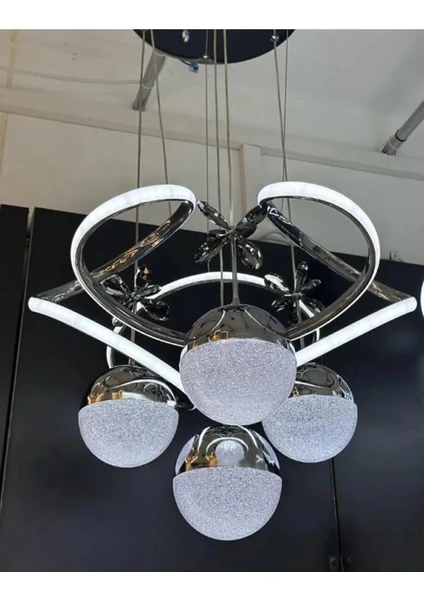 Dron Model Ledli Sarkıt 4 Toplu Avize - Salon Oturma Odası Model