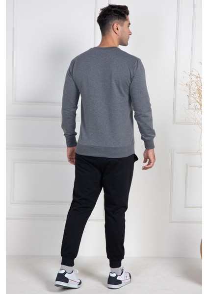 Mecit 2976 Gri Iki Ip Örme Spor Model Erkek Pijama Takımı