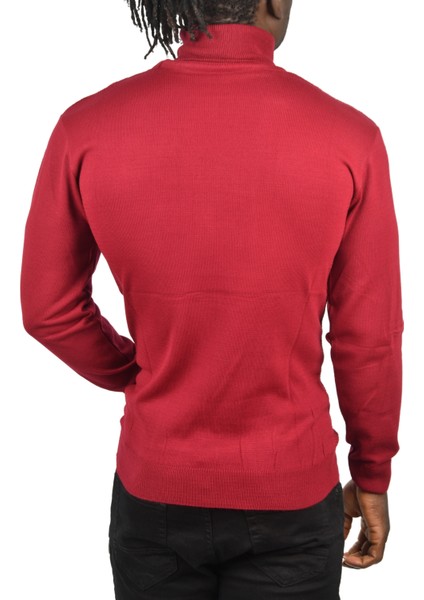 Slim Fit Baklava Desenli Tam Balıkçı Yaka Boğazlı Triko Balıkçı Yaka Kazak 2505507 indirimleri