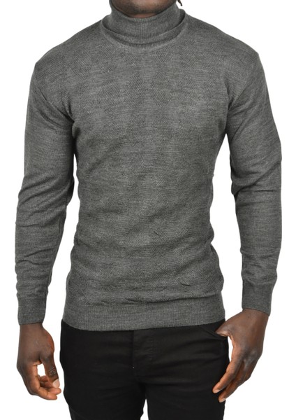 Slim Fit Baklava Desenli Tam Balıkçı Yaka Boğazlı Triko Balıkçı Yaka Kazak 2505507 fiyatları