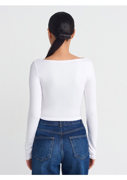 31507 Uzun Kollu Top-Ekru fiyatları