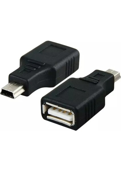 Yeni 2025 Teyp Flash Bellek Mini USB V3 Otg Dönüştürücü 5 Pin Mini USB Erkek USB Dişi Aparat Oto