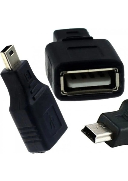 Yeni 2025 Teyp Flash Bellek Mini USB V3 Otg Dönüştürücü 5 Pin Mini USB Erkek USB Dişi Aparat Oto