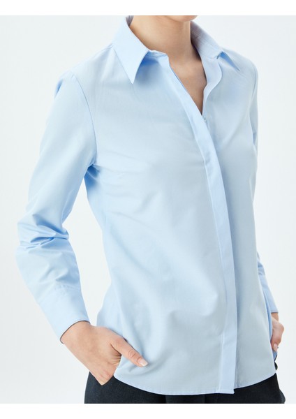 Uzun Kollu Klasik Poplin Gömlek indirimleri