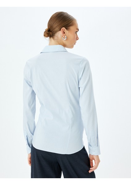 Klasik Yaka Slim Fit Uzun Kollu Gömlek fırsatları