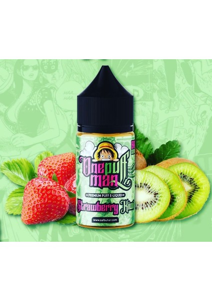 Strawberry Kiwi Salt 30ml - 20mg (%2) Premium Puff Likit