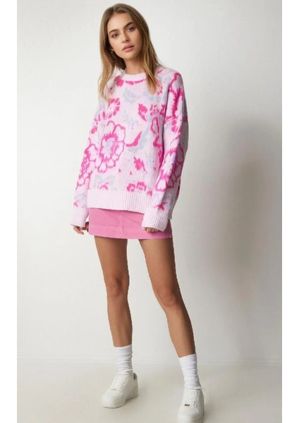 La Lilyum, Çiçek Desen Şardonlu Kadın Kazak fiyatları