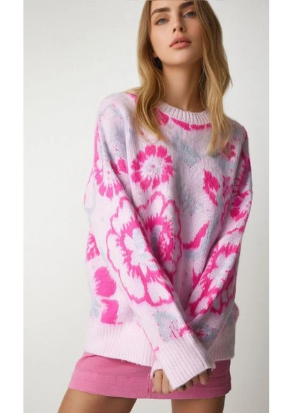 La Lilyum, Çiçek Desen Şardonlu Kadın Kazak modelleri