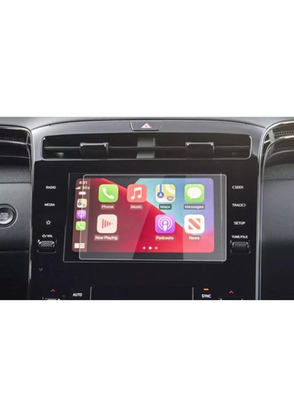 Hyundai Yeni Tucson Uyumlu 8 Inç Navigasyon Temperli Nano Ekran Koruyucu