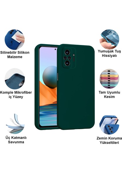 Xiaomi Redmi Note 10 Pro Kılıf Lansman Premium Silinebilir Silikon