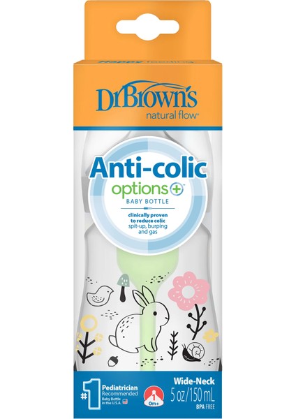 Dr.browns Geniş Ağız Pp Antikolik Options Biberon 150ML Kız