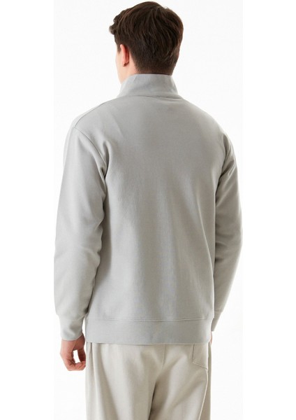 Yanı Şeritli Dik Yaka Sweatshirt modelleri
