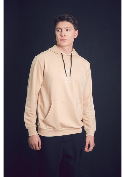 Lonely Yazı Baskılı Kapüşonlu Kanguru Cepli Sweatshirt fiyatları
