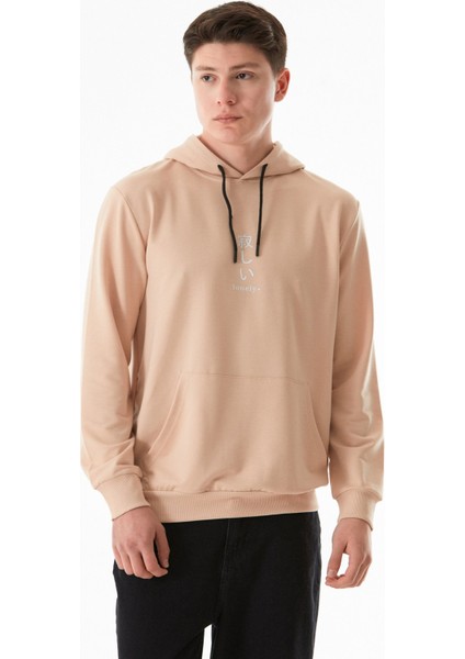 Lonely Yazı Baskılı Kapüşonlu Kanguru Cepli Sweatshirt fırsatları