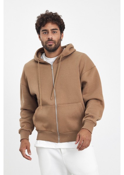 Üç Iplik Şardonlu Fermuarlı Sweat AF-K88505LNS