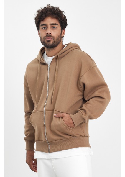 Üç Iplik Şardonlu Fermuarlı Sweat AF-K88505LNS