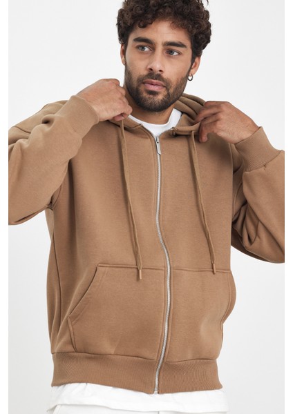 Üç Iplik Şardonlu Fermuarlı Sweat AF-K88505LNS