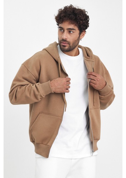 Üç Iplik Şardonlu Fermuarlı Sweat AF-K88505LNS
