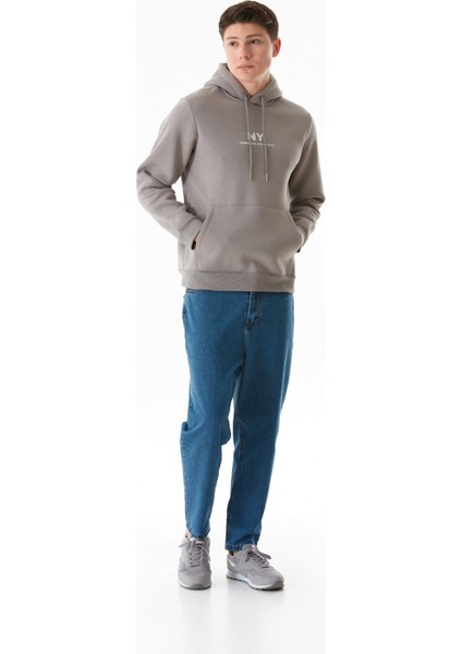 3 Iplik Ny Baskılı Kapüşonlu Sweatshirt fırsatları