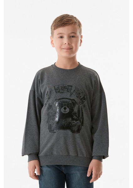 New York City Baskılı Erkek Çocuk Sweatshirt