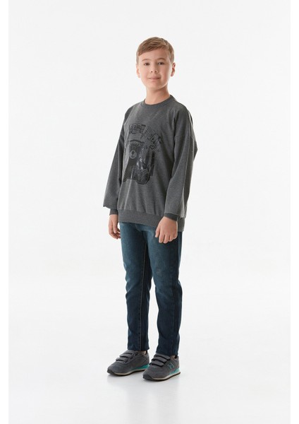 New York City Baskılı Erkek Çocuk Sweatshirt modelleri