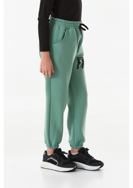 3 Iplik Fast Yazı Baskılı Jogger Unisex Çocuk Eşofman Altı fırsatları