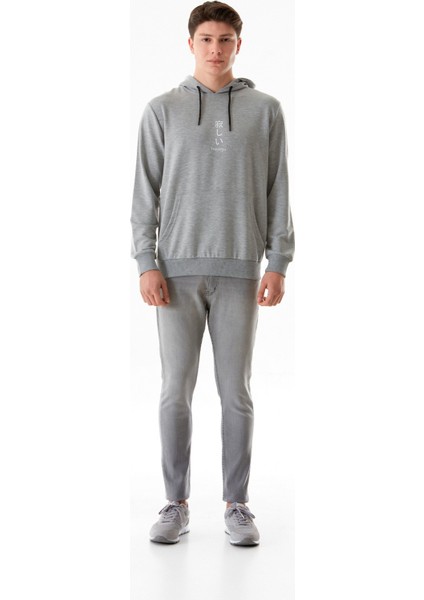Lonely Yazı Baskılı Kapüşonlu Kanguru Cepli Sweatshirt fiyatları