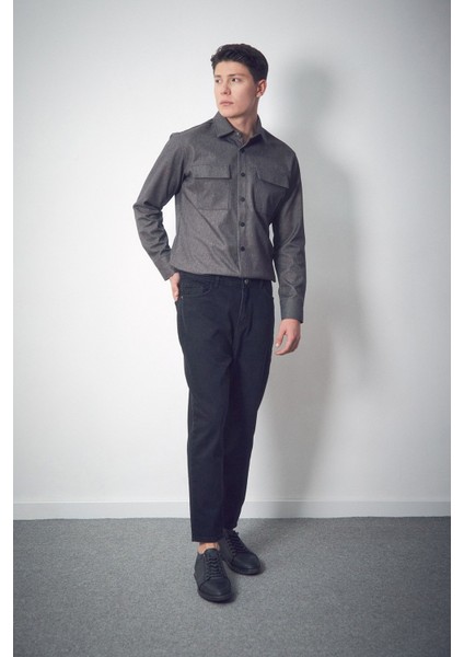 Düğmeli Boyfriend Jean Pantolon