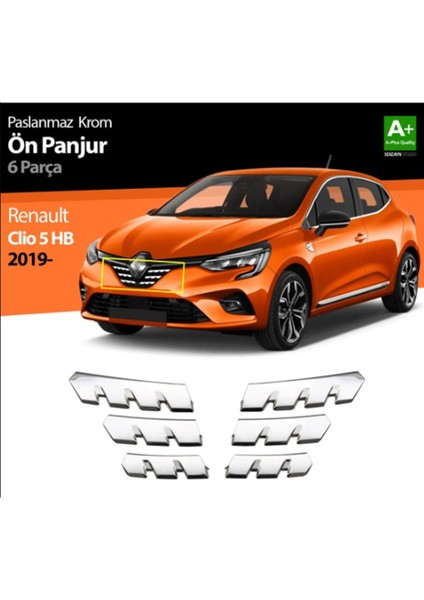 Renault Clio 5 Hb - Ön Panjur Krom Krom Kalınlığı: 0,6 mm