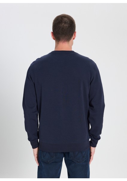 Fermuarlı Yaka Relaxed Lacivert Erkek Kazak L242496410 Lacivert Kazak indirimleri