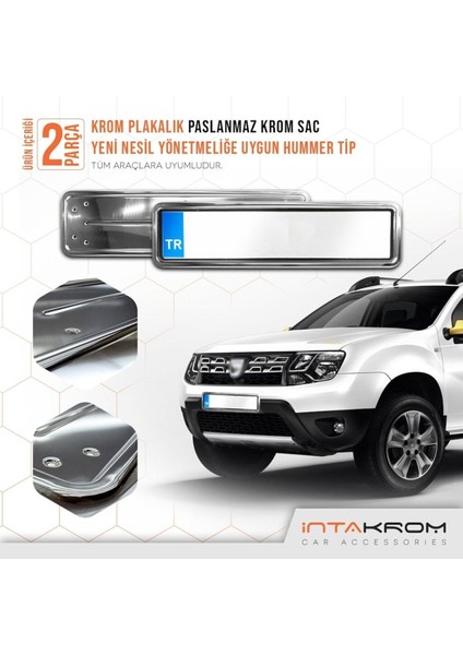 Dacia Duster Krom Plakalık - Hummer Tip 2 Adet