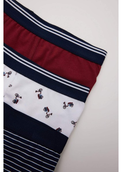 Erkek Çocuk Desenli 3'lü Boxer B8412A824AU