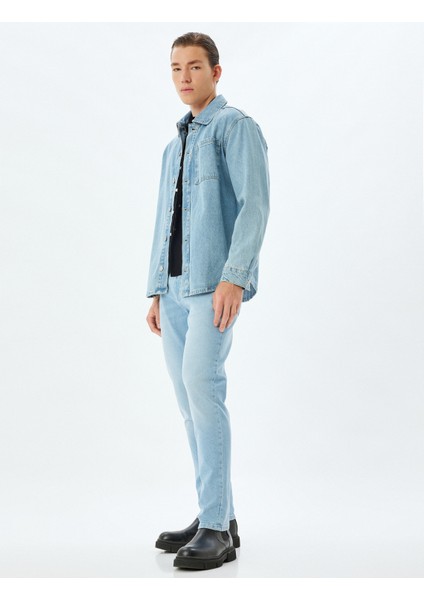 Slim Fit Kot Pantolon - Brad Jean