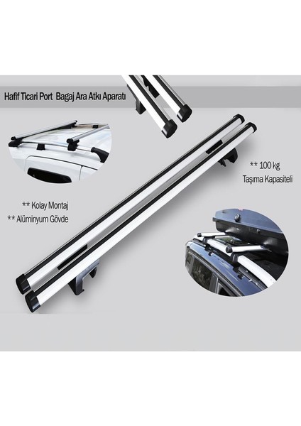 Fiat Doblo 2011 ve Üzeri Port Bagaj Çıtası Tavan Ara Atkı Barı fiyatları