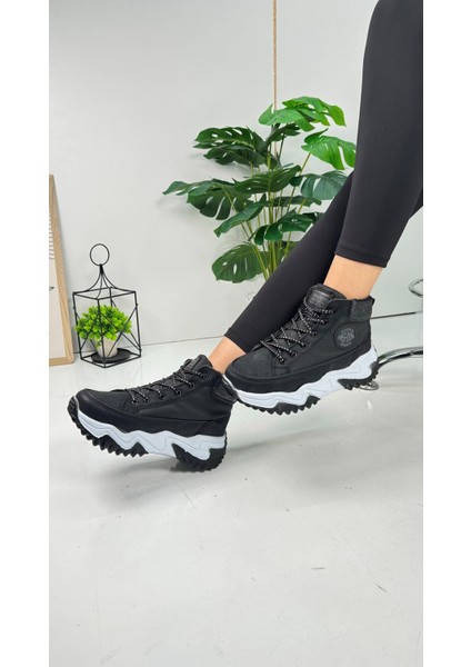 Günlük Kadın Sneaker Simli Bağcıklı Yüksek Kalın Topuklu Bilekli Rahat Hafif Spor Ayakkabı 2410 fırsatları