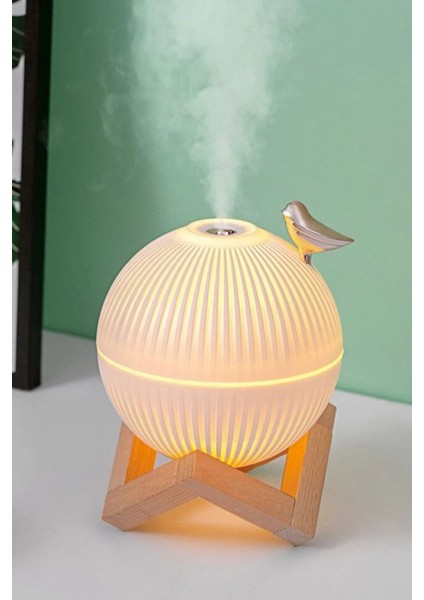 Şık Kuş Tasarımlı Ultrasonik Hava Nemlendirici Difüzör Gece Lambası Sessiz Aromaterapi Cihazı