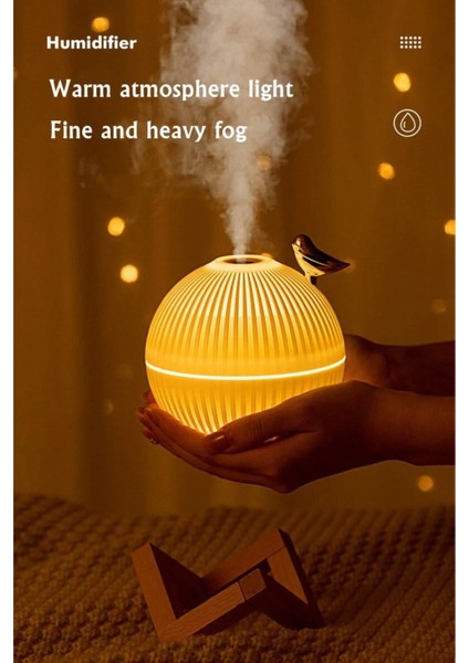 Şık Kuş Tasarımlı Ultrasonik Hava Nemlendirici Difüzör Gece Lambası Sessiz Aromaterapi Cihazı modelleri